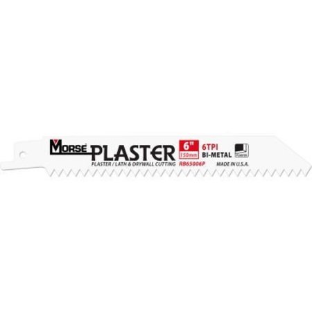 MORSE Plaster Reciprocating Saw Blades 6"L x 3/4"W, 86TPI, 50 PK 400343
